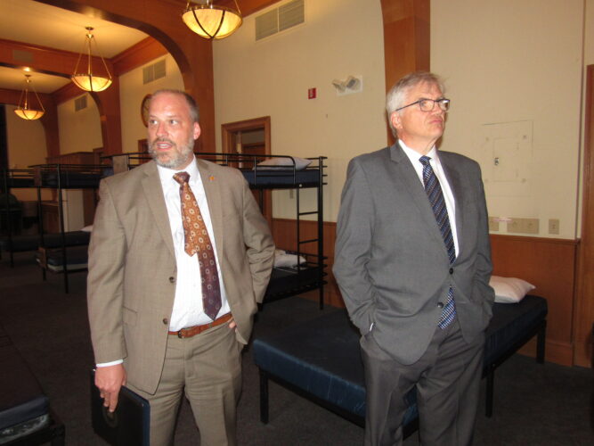 HUD Officials Tour Life Hub in Wheeling